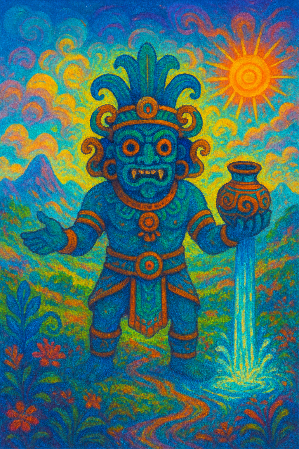 Tlaloc, the divinity of rain